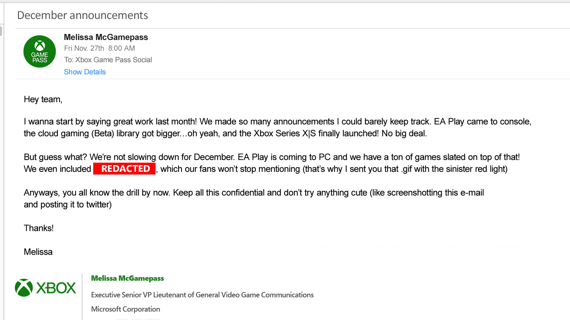 微软暗示《控制》将在下个月加入Xbox Game Pass