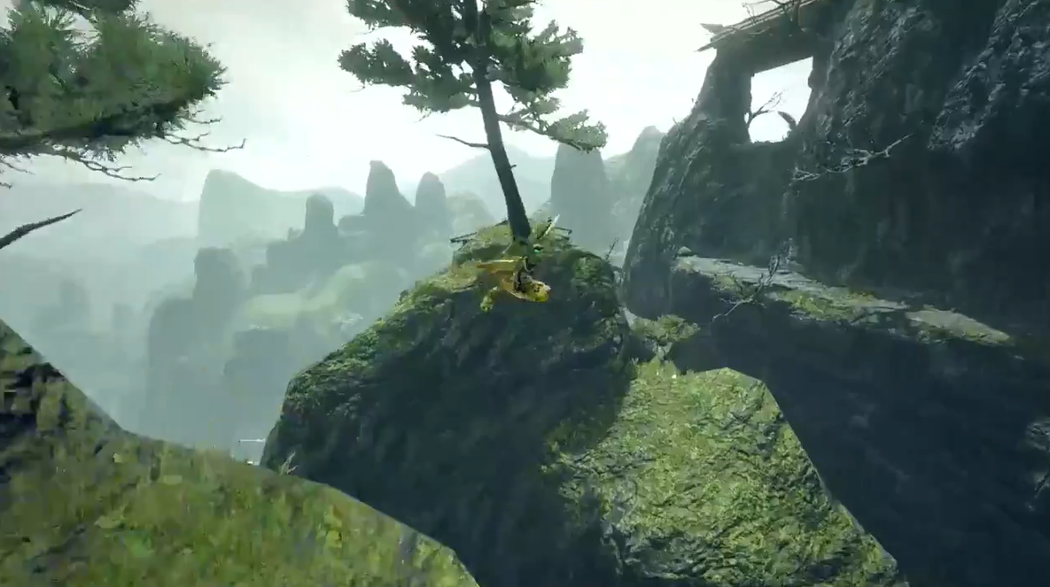 《怪物猎人：崛起》新演示：利用大翔虫飞至远处