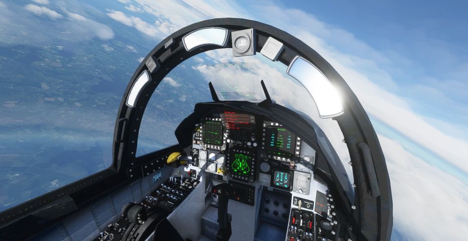 《微软飞行模拟》F-15追加新图公开 更多角度下的细节
